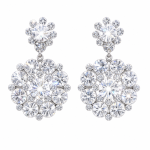Marchelina Brilliant  Rhinestone Bridal Earrings