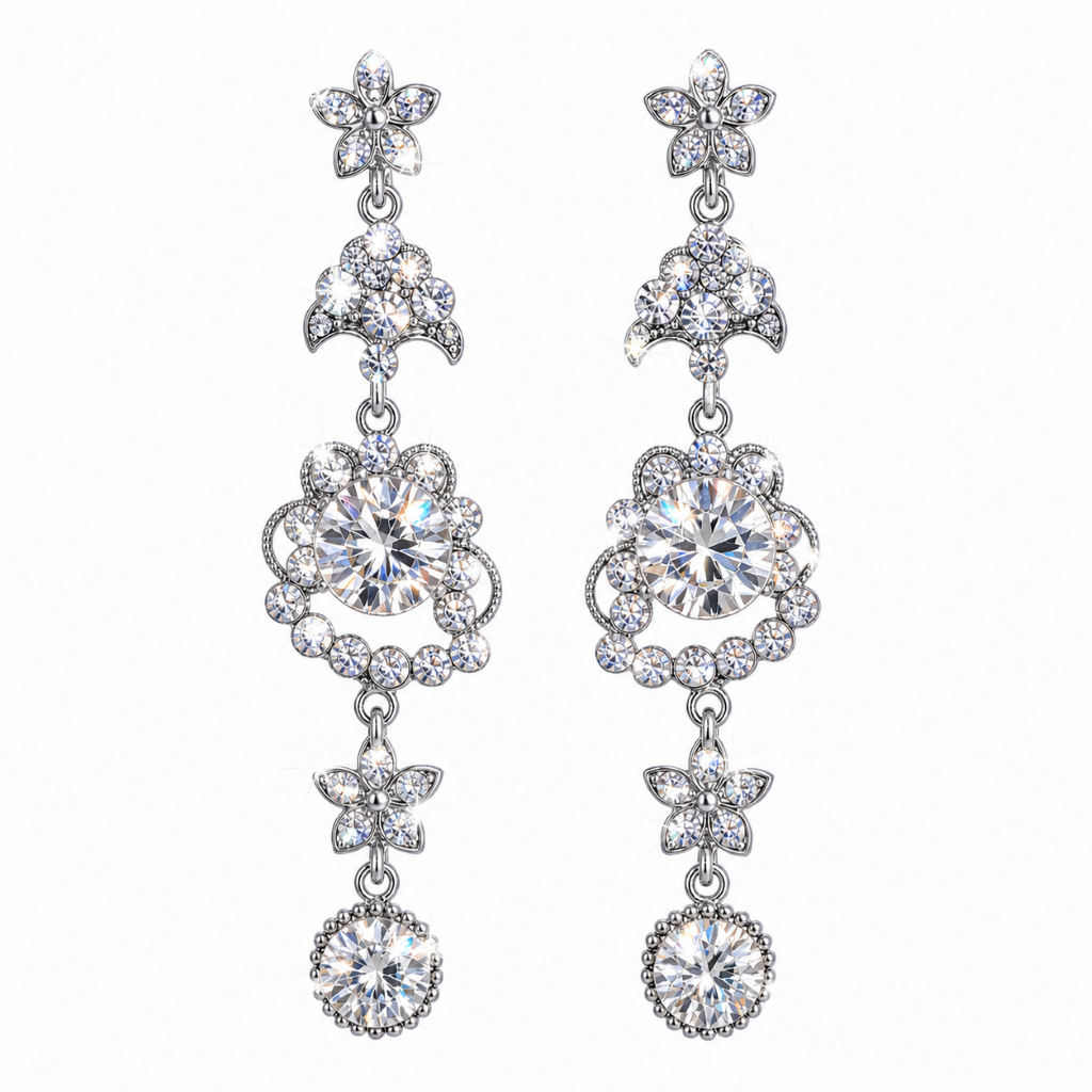 Bristol Bridal Chandelier Earrings