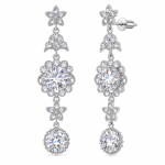 Modelle Rhinestone Bridal Chandelier Earrings