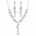 Cybil V Neck Sparkling Necklace Set