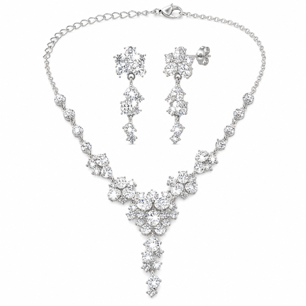 Emerson Rhinestone Necklace Set