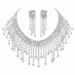 Kinsley Rhinestone Collar Necklace Set