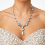 Logan Pearl & Rhinestone Necklace Set