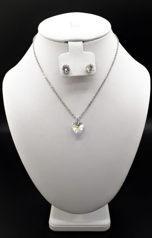 Crystal Heart Necklet