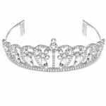 Jillian Rhinestone Bridal Tiara
