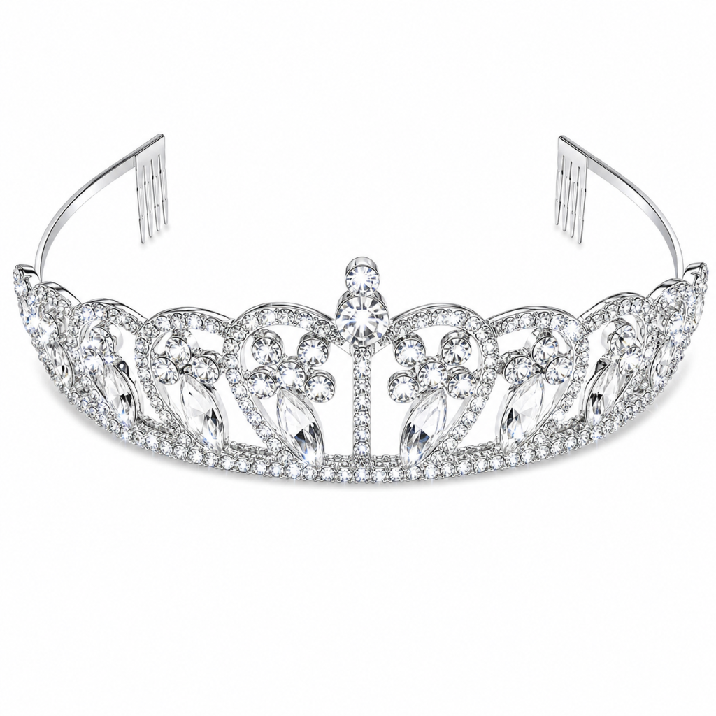 Jillian Rhinestone Bridal Tiara