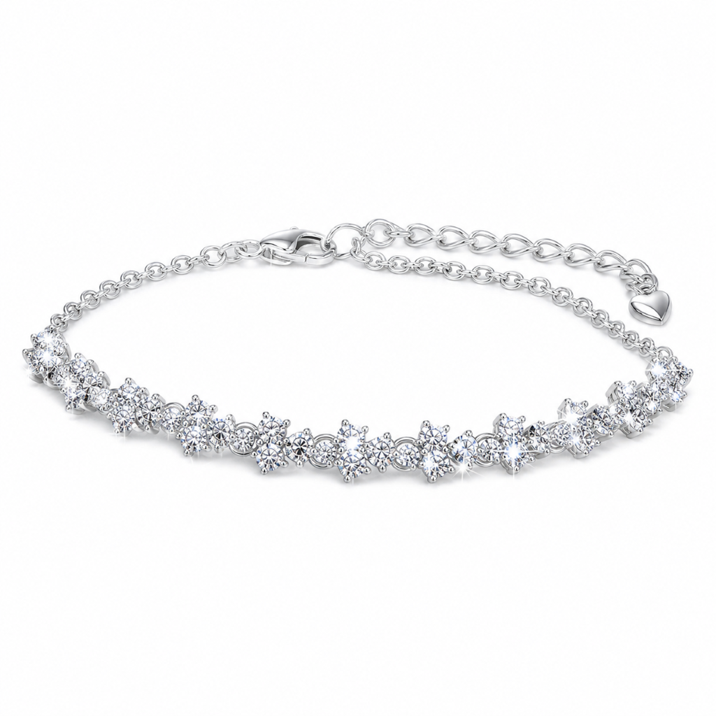 Remi Miniature Floral Rhinestone Bracelet