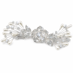 Magnolia Pearl & Floral Rhinestone Hair Comb