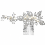 Pearla Rhinestone & Pearl Hair Comb