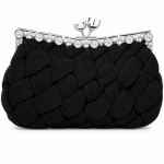 Adonia Black Soft Bodied Evening Bag